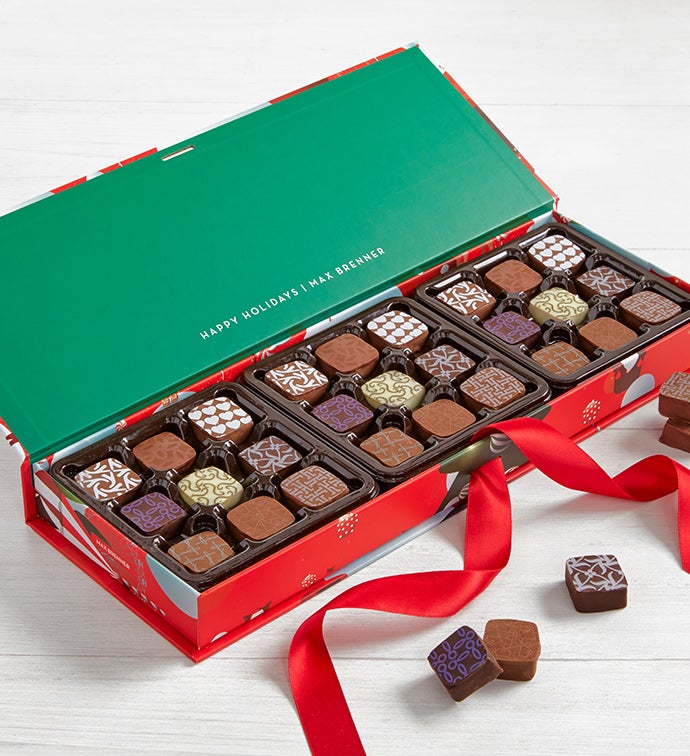 Max Brenner 27 pc Holiday Chocolate Pralines Box